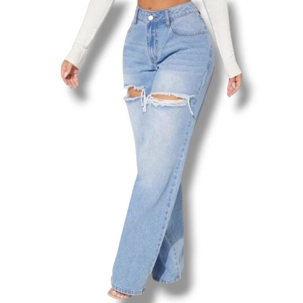 Ripped Baggy Jeans XL/12